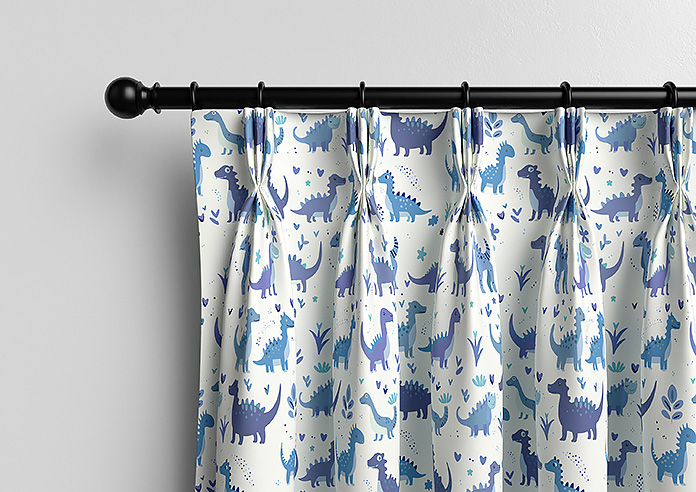 Dino Land, Blue Denim - Made to Measure Curtains - Image 11